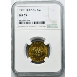 5 złotych 1976 - NGC MS65