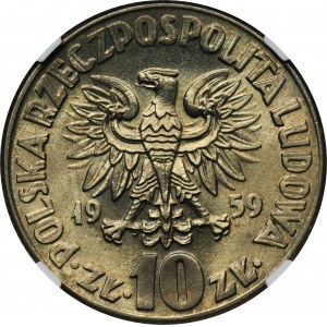 10 złotych 1959 Kopernik - NGC MS65