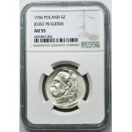 Piłsudski, 5 złotych 1936 - NGC AU55