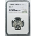 1 złoty 1966 - NGC MS64
