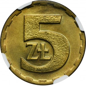 5 złotych 1975 - NGC MS66