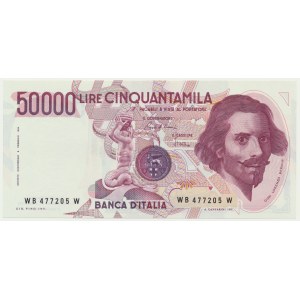 Itálie, 50 000 lir 1984