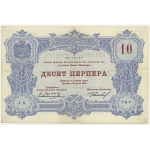 Montenegro, 10 Perpera 1914