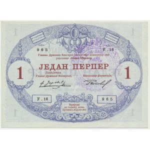 Montenegro, Austrian Occupation, 1 Perper 1914