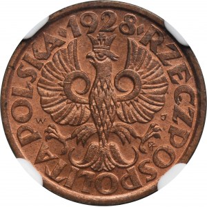 1 penny 1928 - NGC MS65 RB