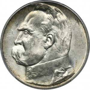 Piłsudski, 5 złotych 1938 - PCGS MS63