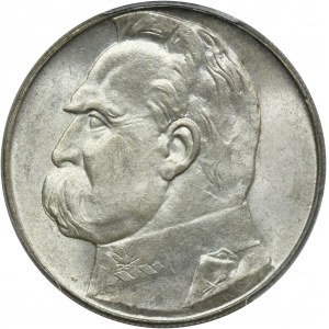 Piłsudski, 10 złotych 1939 - NGC MS64+