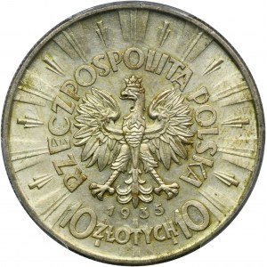 Piłsudski, 10 złotych 1935 - PCGS MS63