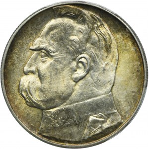 Pilsudski, 10 zloty 1936 - PCGS MS64