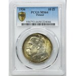 Pilsudski, 10 zloty 1936 - PCGS MS64