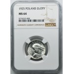 Žena s ušima, 1 zlatá Londýn 1925 - NGC MS64 - tečka za datem