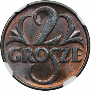 2 grosze 1935 - NGC MS65 RB