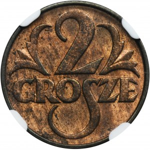 2 pennies 1934 - NGC MS64 RB