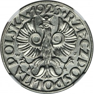 50 haléřů 1923 - NGC MS65