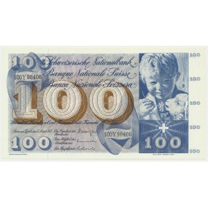 Švajčiarsko, 100 frankov 1973