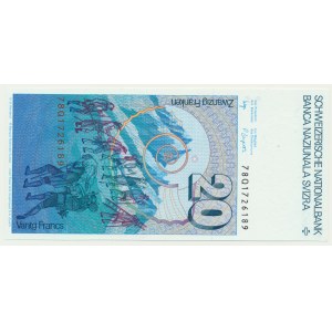 Švajčiarsko, 20 frankov (1978-1992)