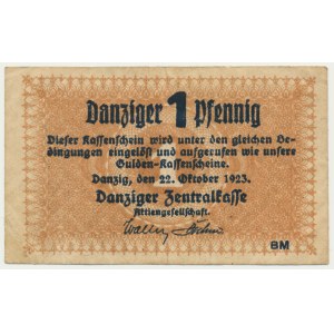 Danzig, 1 Pfennig 1923 - October -