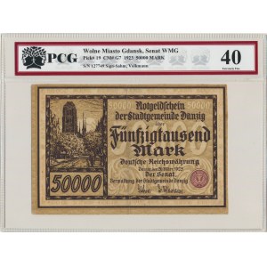 Gdaňsk, 50 000 marek 1923 - PCG 40