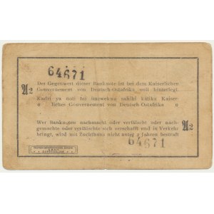 Nemecko, východná Afrika, 1 rupia 1915