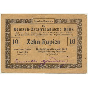 Germany, East Africa, 10 Rupien 1916