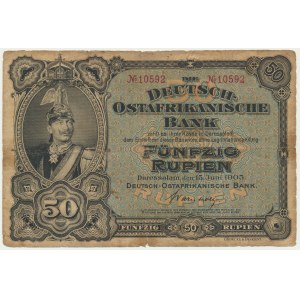 Nemecko, východná Afrika, 50 rupií 1905