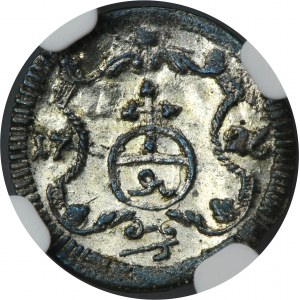 August II Silný, Halerz Drážďany 1726 IGS - NGC MS62