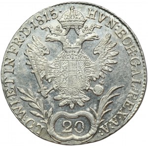 Rakúsko, František II., 20 Krajcars Viedeň 1815 A