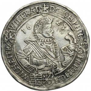 Nemecko, Sasko-Altenburg, Ján Filip, Fridrich, Ján Viliam a Fridrich Viliam II., Saalfeld Thaler 1623