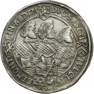 Nemecko, Sasko-Altenburg, Ján Filip, Fridrich, Ján Viliam a Fridrich Viliam II., Saalfeld Thaler 1623