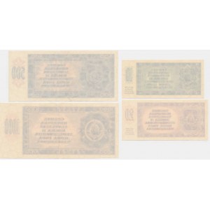 Yugoslavia, 10-1.000 Dinara 1950 - one sided print