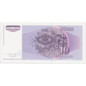 Juhoslávia, 10 dinárov 1991