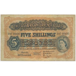 East Africa (Nairobi), 5 Shillings 1953