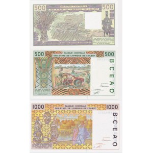 Western African States, 500-1.000 Francs (1981-2003)