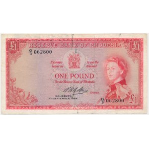 Rhodézia, 1 £ 1964