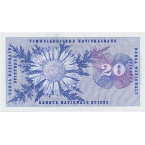 Švajčiarsko, 20 frankov 1972