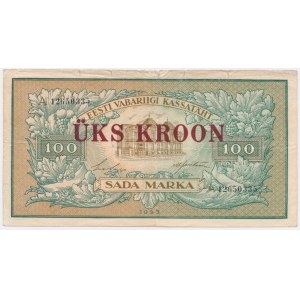 Estónsko, 1 koruna 1923 (1928)