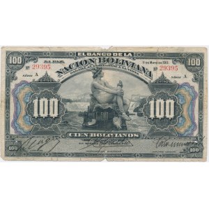 Bolivia, 100 Bolivianos 1911