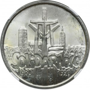 100.000 złotych 1990 Solidarność - TYP B - NGC MS67