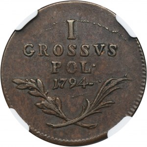 Galicie a Lodomerie, haléř Vídeň 1794 - NGC AU58 BN