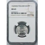 1 złoty 1969 - NGC MS65