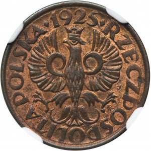1 penny 1925 - NGC MS64 RB