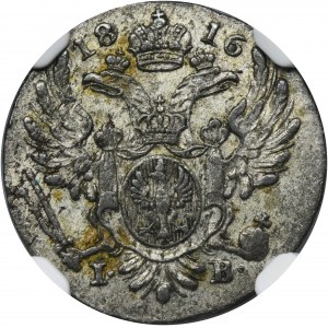 Poľské kráľovstvo, 5 poľských grošov 1816 IB - NGC AU58