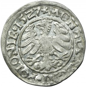 Zikmund I. Starý, Grosz Krakov 1527 - široká koruna, písmeno A bez pruhu