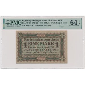 Kowno, 1 Mark 1918 - A - PMG 64 EPQ