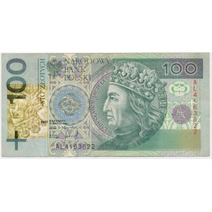 100 złotych 1994 - AL - SPEKTAKULARNY DESTRUKT
