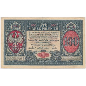 100 marek 1916 - Generał - wysoki numer
