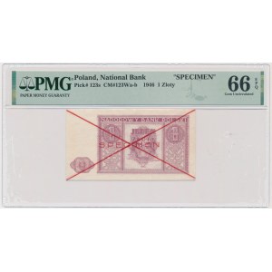 1 zlatý 1946 - SPECIMEN - PMG 66 EPQ