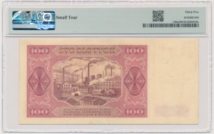 100 złotych 1948 - M - PMG 35 - rzadka seria