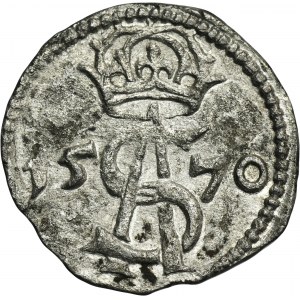 Sigismund II August, 2 Denarius Vilnius 1570