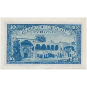 Lebanon, 10 Piastres 1950